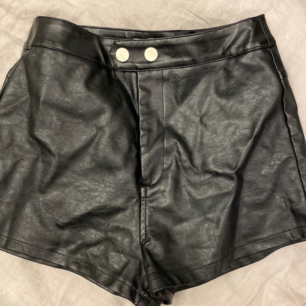 Revolve Superdown Leather Shorts